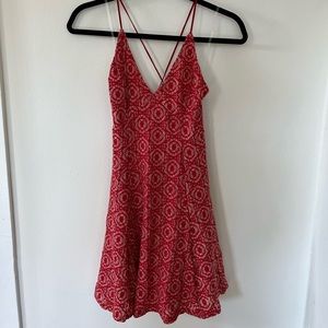 NWOT Red Lace Lush Dress, Size Small